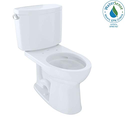 TOTO CST454CEFG#01 Drake II Two-Piece Elongated 1.28 GPF Universal Height Toilet  