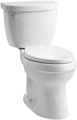 KOHLER K-3609-0 Cimarron Comfort Height Elongated 1.28 gpf Toilet  