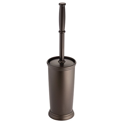 mDesign Compact Freestanding Plastic Toilet Bowl Brush 
