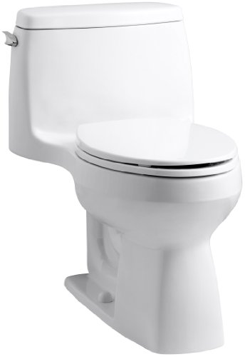 KOHLER 3810-0 Santa Rosa Comfort Height Elongated 1.28 GPF Toilet 