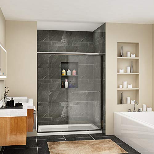 SUNNY SHOWER B020, Frameless Bypass Sliding Shower Doors