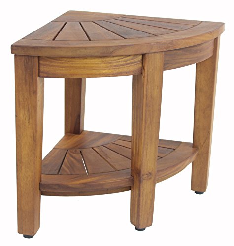 Aqua Teak Kai Corner Teak Shower Bench