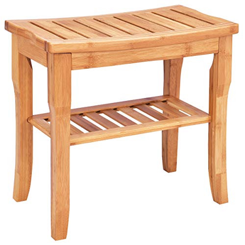 Giantex Bamboo Shower Bench