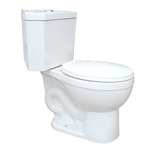 Renovators Supply Manufacturing Corner White Round Dual Flush