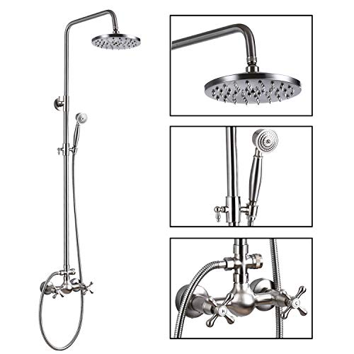 Shower Faucet Sets 8 Inch Rain Shower Head