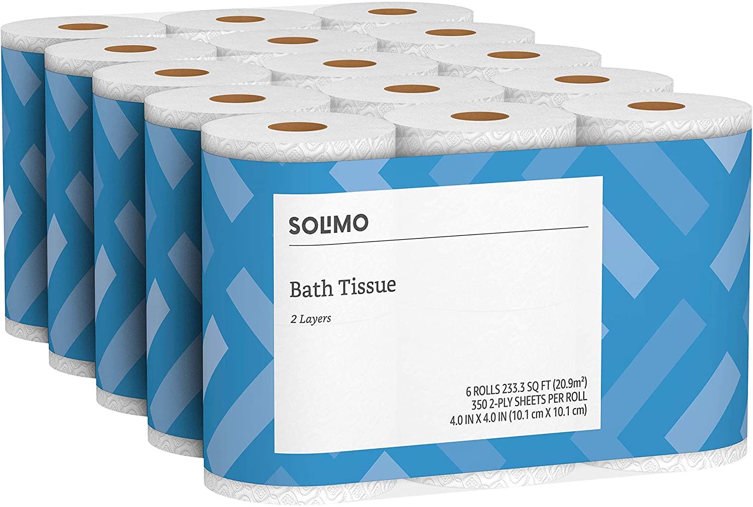 Amazon Brand - Solimo 2-Ply Toilet Paper